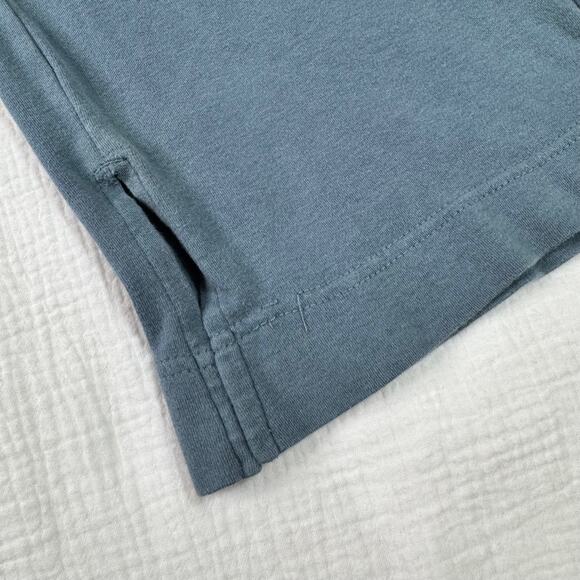 Pact Lounge Pants Blue Ribbed Waist Straight Leg Women’s Small Organic Cotton - Picture 8 of 16